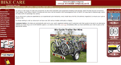 Desktop Screenshot of bikecare.co.uk
