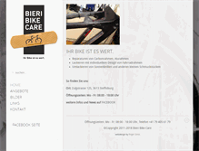 Tablet Screenshot of bikecare.ch